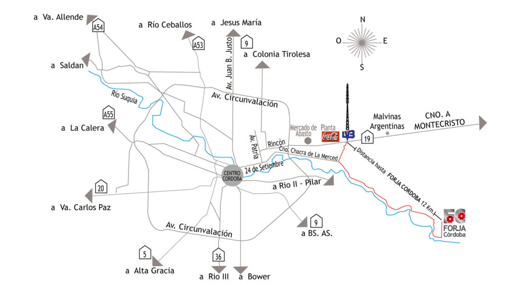 Como llegar a Forja Córdoba